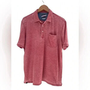 Johnnie-O HANGIN’ OUT Polo Shirt THE LOCAL Burn Out Wash Size Large